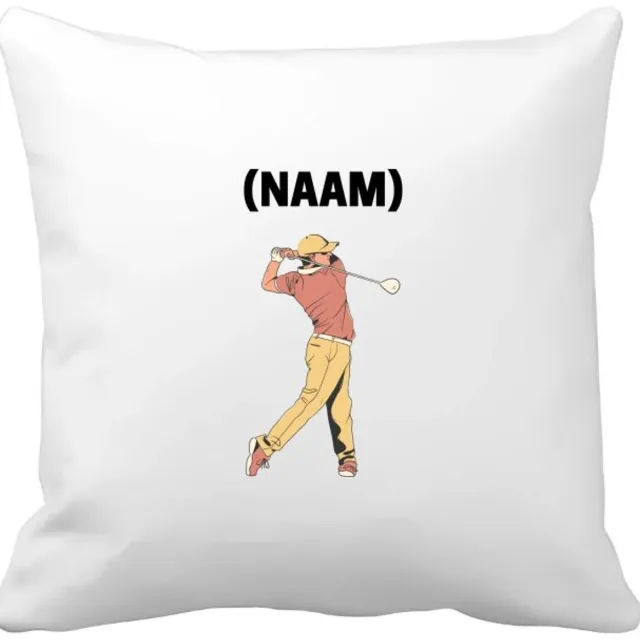 Akyol golf met eigen naam Kussen hoes - Golfen - golfer - sport - 40 bij 40 cm Multicolor