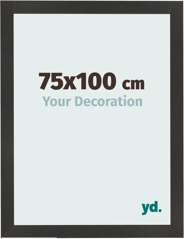 yd. Your Decoration - Fotolijst 75x100 cm - MDF - Zwart Mat - Bologna