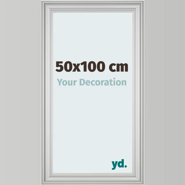yd. Your Decoration - Fotolijst 50x100 cm - MDF - Zilver Mat - Lazio