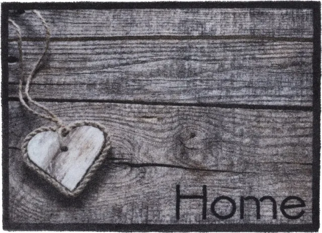 MD-Entree MD Entree - Deurmat - Schoonloopmat - Ambiance - Heart Home Wood - 50 x 70 cm Grijs