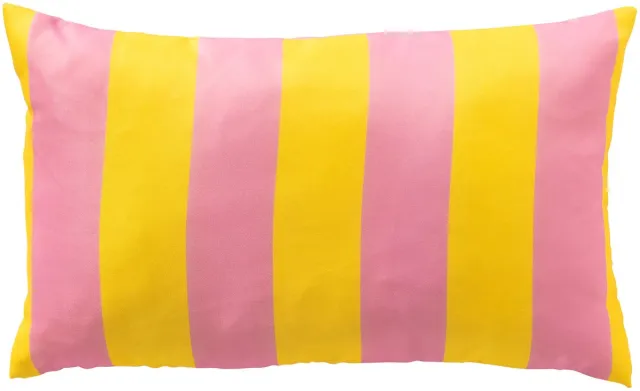 Textino APOLLO - kussenhoes outdoor 30x50 cm - gestreept - Quince - geel, roze
