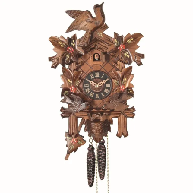 Engstler 636/6/8 - Koekoeksklok - 8-daags kettinguurwerk - Notenhout - 33 cm
