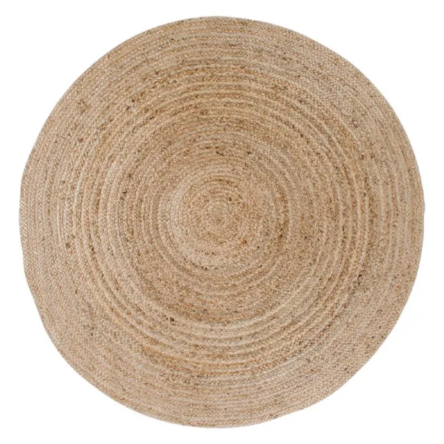 Nest of Nora Rond jute vloerkleed Auren - Ø120 cm - Natural Bruin