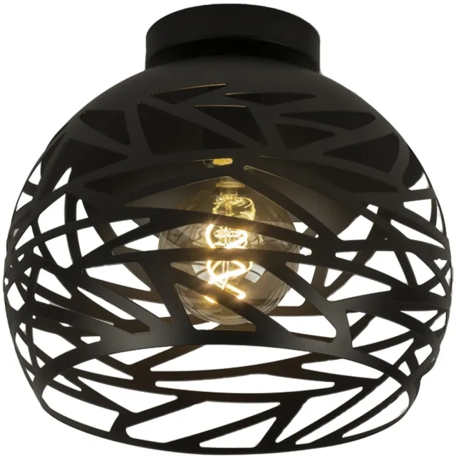 Lumidora Plafondlamp 74750 - Plafonniere - CELES - E27 - Zwart - Metaal - ⌀ 30 cm