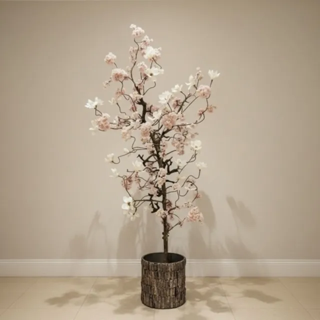 Seta Fiori Kunstbloesemboom met Magnolia – 180 cm - Eric Kuster stijl - incl - Sakura roze, creme wit