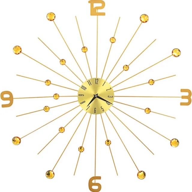 vidaXL Wandklok - 70 - cm - metaal - goudkleurig Goud with nummer