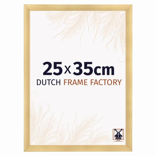 Dutch Frame Factory Fotolijst 25x35 cm - MDF - Goud Mat - Praag