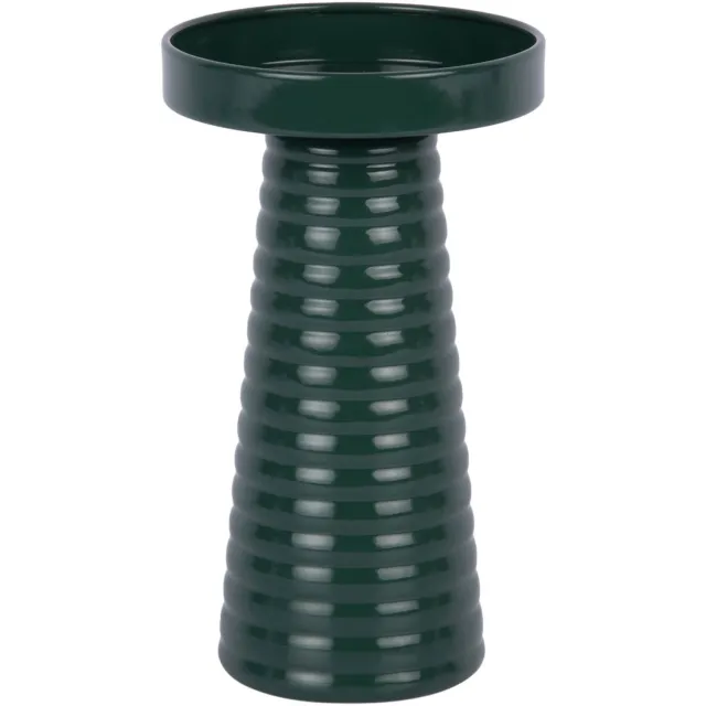 Present Time Kandelaar Catania Ribbed - Groen - 11x11x19,5 cm