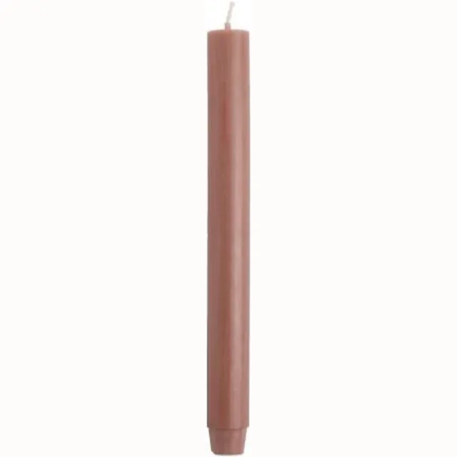 Rustik Lys Dinerkaarsen XL - Pak van 20 Stuks - Brique - 2,6 x 30 cm