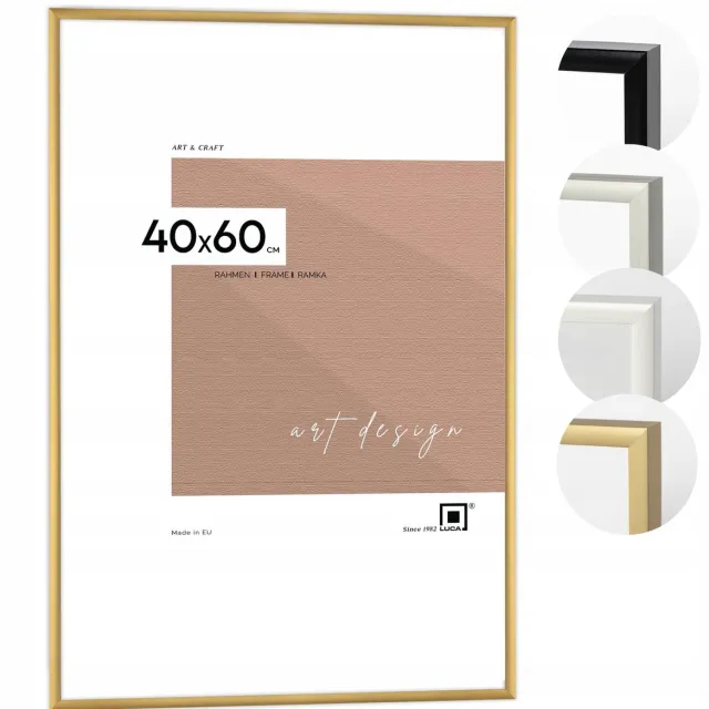 Luca Aluminium Fotolijst Goud 40x60 cm - Stijlvolle Wanddecoratie