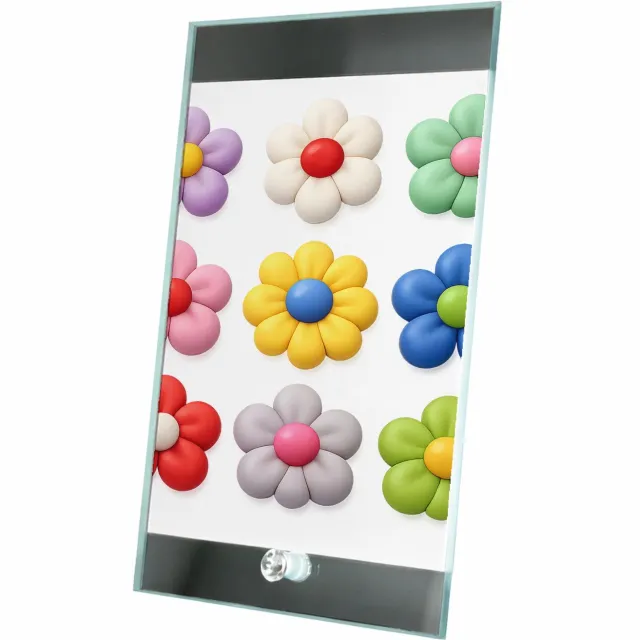 Mr Cadeautjes Glasframe 15 x 23 - design Een reeks speelse fruitvormen met verschillende texturen, ne | cadeau Wit