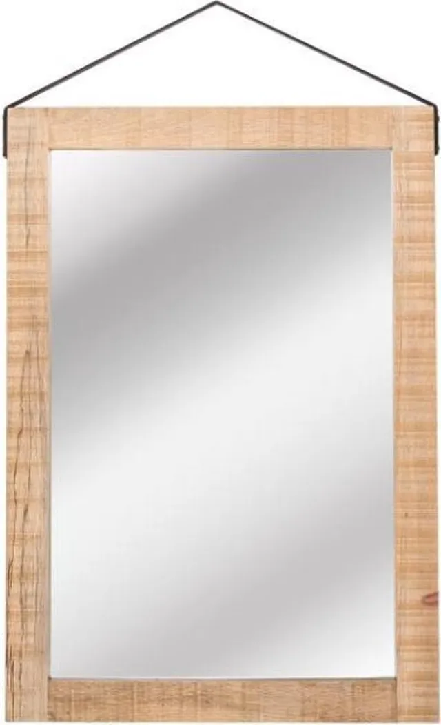 LABEL51 Spiegel Spiegel - Naturel - Hout - 70x100 cm