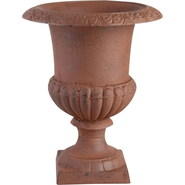 Esschert Design Franse hoge vaas 15 cm Antiek roestbruin