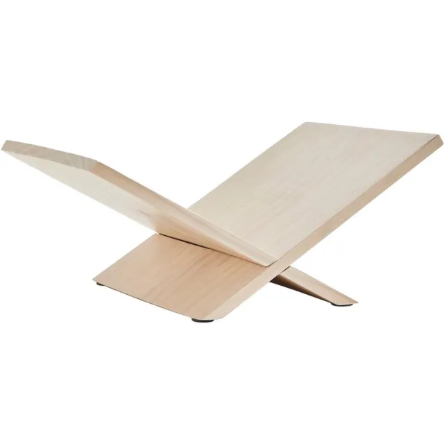 360 Living Boekenstandaard - Boekensteun - Hout - 35x23x15 - Boekenhouder - Boekenstandaard hout - Dennenhout Wit