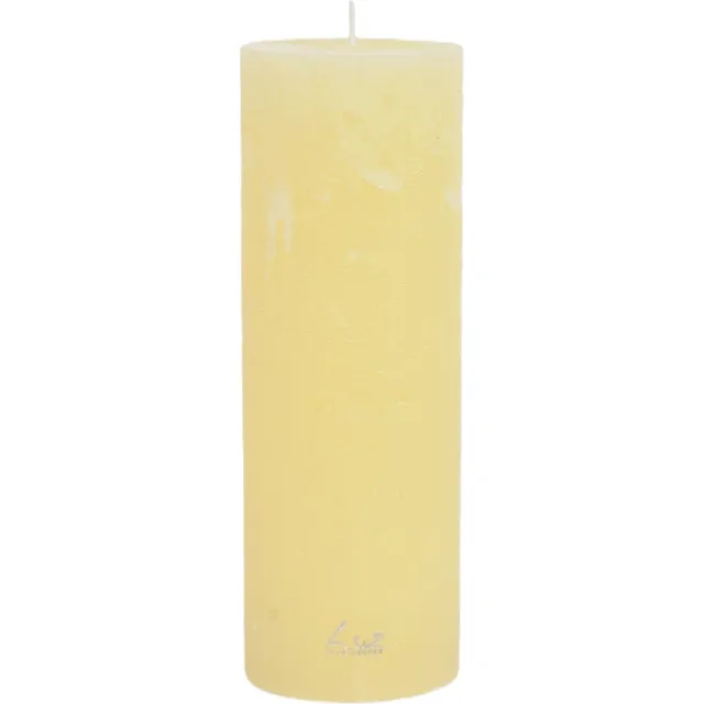 LUZ Rasteli Luz Your Kaars Cilinder Geel D 7 cm H 20 cm