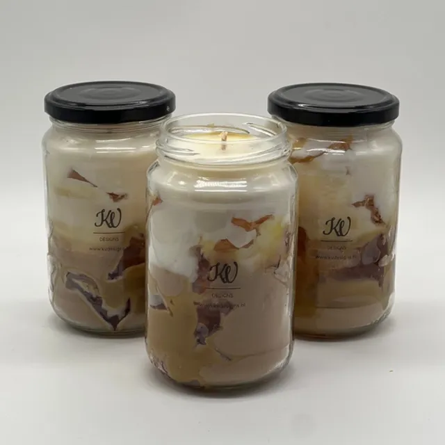 KV designs Kaars in glazen pot - 780