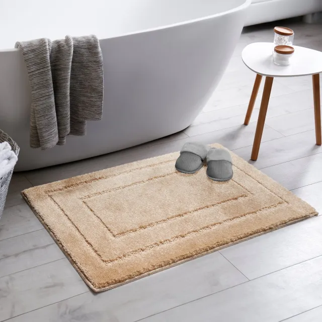 Muratap Badmat Antislip - Douchemat Toiletmat Wasbaar Waterabsorberend - Beige- 60x120CM