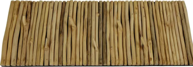 Fine Asianliving Houten Wandkapstok Massief Mangosteenwood Handgemaakt Thailand L80xB30xH5cm Naturel