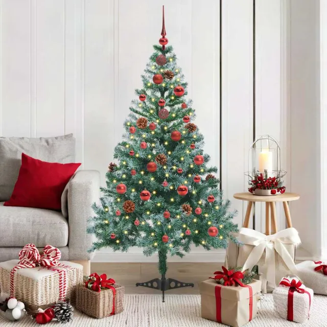 vidaXL Kunstkerstboom Groen 150 cm PVC en Staal