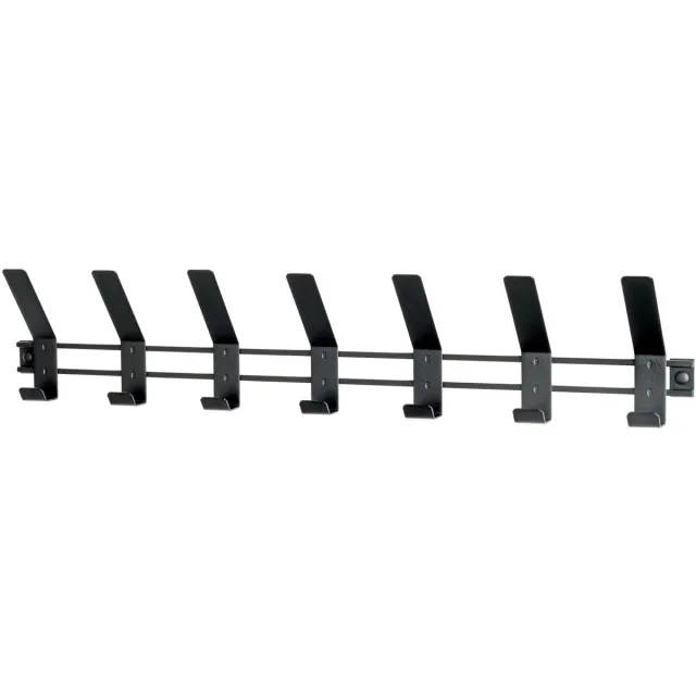 Unyqoos Moderne zwarte metalen kapstok met zeven stevige haken voor optimale organisatie