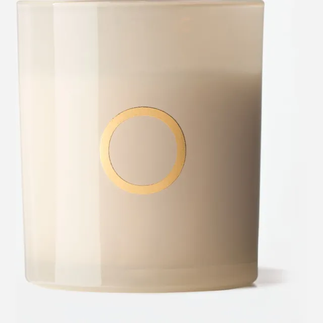 HEMA Kaars in glas ⌀8x9cm letter O (creme)