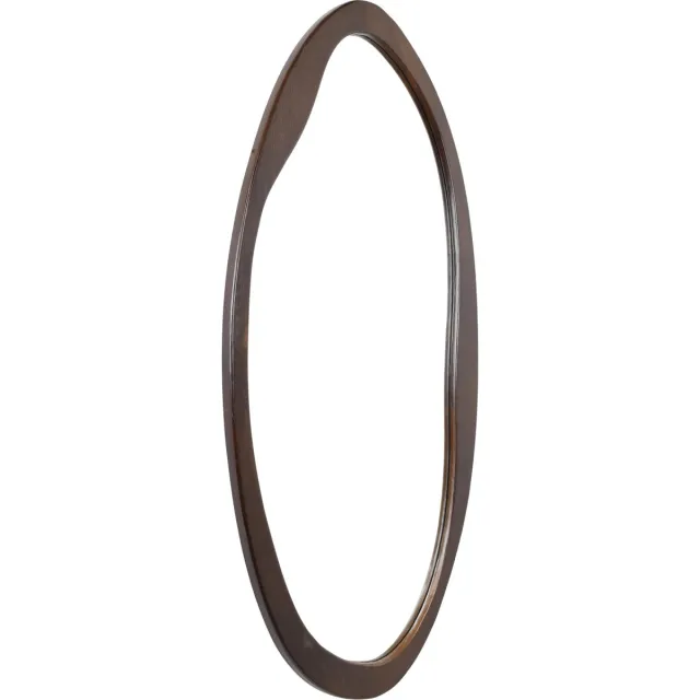Fragix Yin Wandspiegel Organische vorm - Hout - 45x90 Bruin