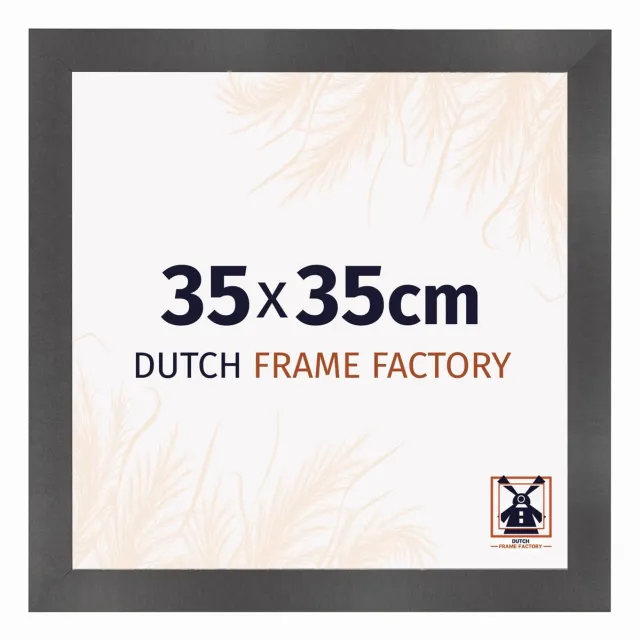 Dutch Frame Factory Fotolijst 35x35 cm - MDF - Zwart Mat - Praag