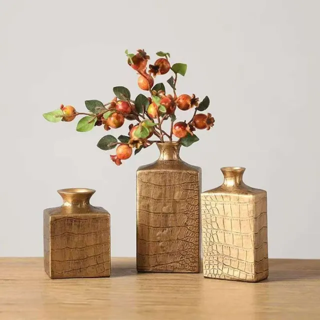 Elegance & Fleur Trésor Trio- Vazen Set Goud