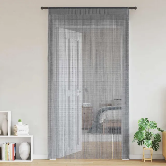 vidaXL Draadgordijnen 2 stuks Antraciet 140x250 cm Anthraciet