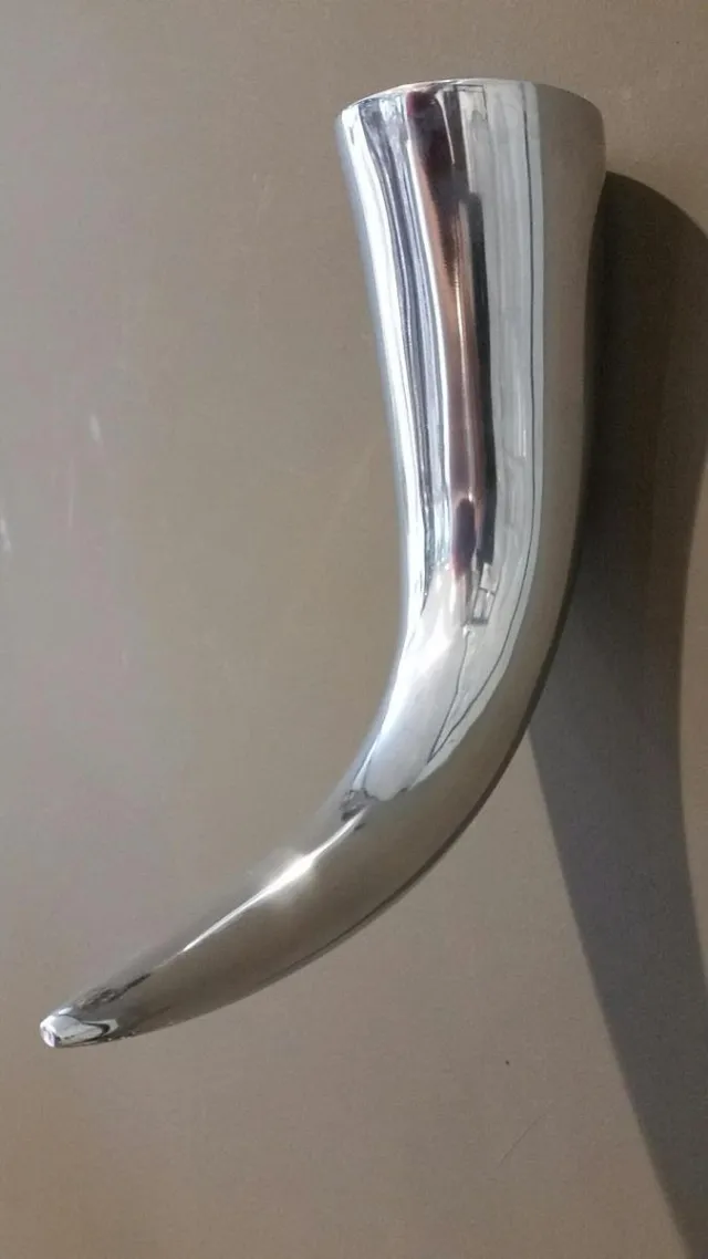 Decostar Vaas - Wand - Hoorn - Aluminium - 27 cm