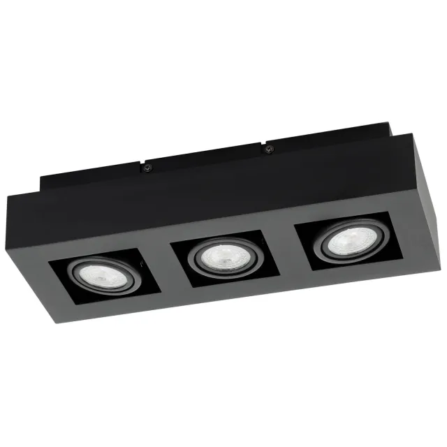 Eglo Mendoza Opbouwlamp - GU10 - 36 cm - Zwart Zwart;