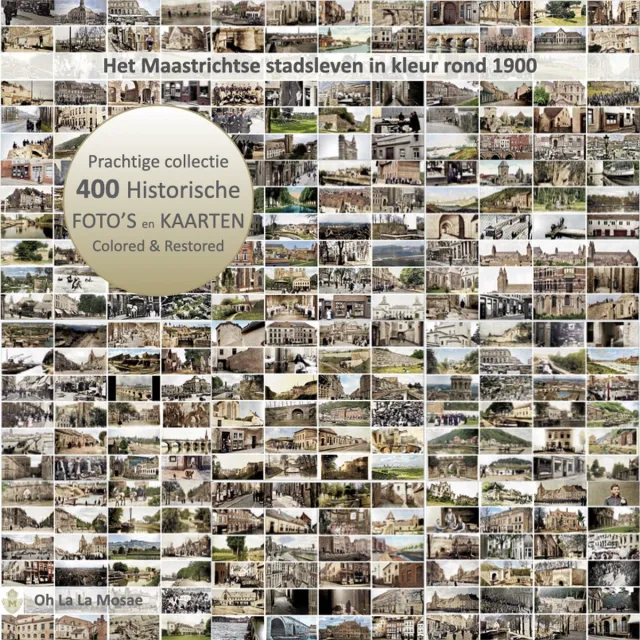 Oh La La Mosae Maastricht rond 1900 | 400 digitale ansichtkaarten 15x10cm | Gekleurd & Gerestaureerd | Makkelijk downloaden, printen en decoreren. Kleurijk