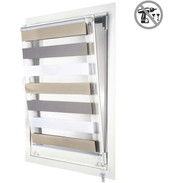 Storesdeco EasyFix Duo rolgrodijnen, rolgordijn zonder, 120x180 cm Other