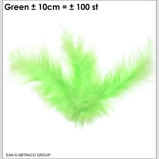 Cattex Pluim / Veertjes kleur appelgroen ± 100 st / ± 10cm Ean=SKU©Promoballons