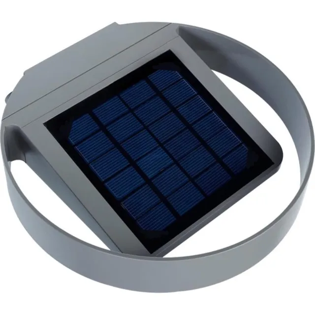 GreenBlue Wandlamp Solar LED met schemersensor 3W IP44 GB130 GreenBlue tuin verlichting grijs