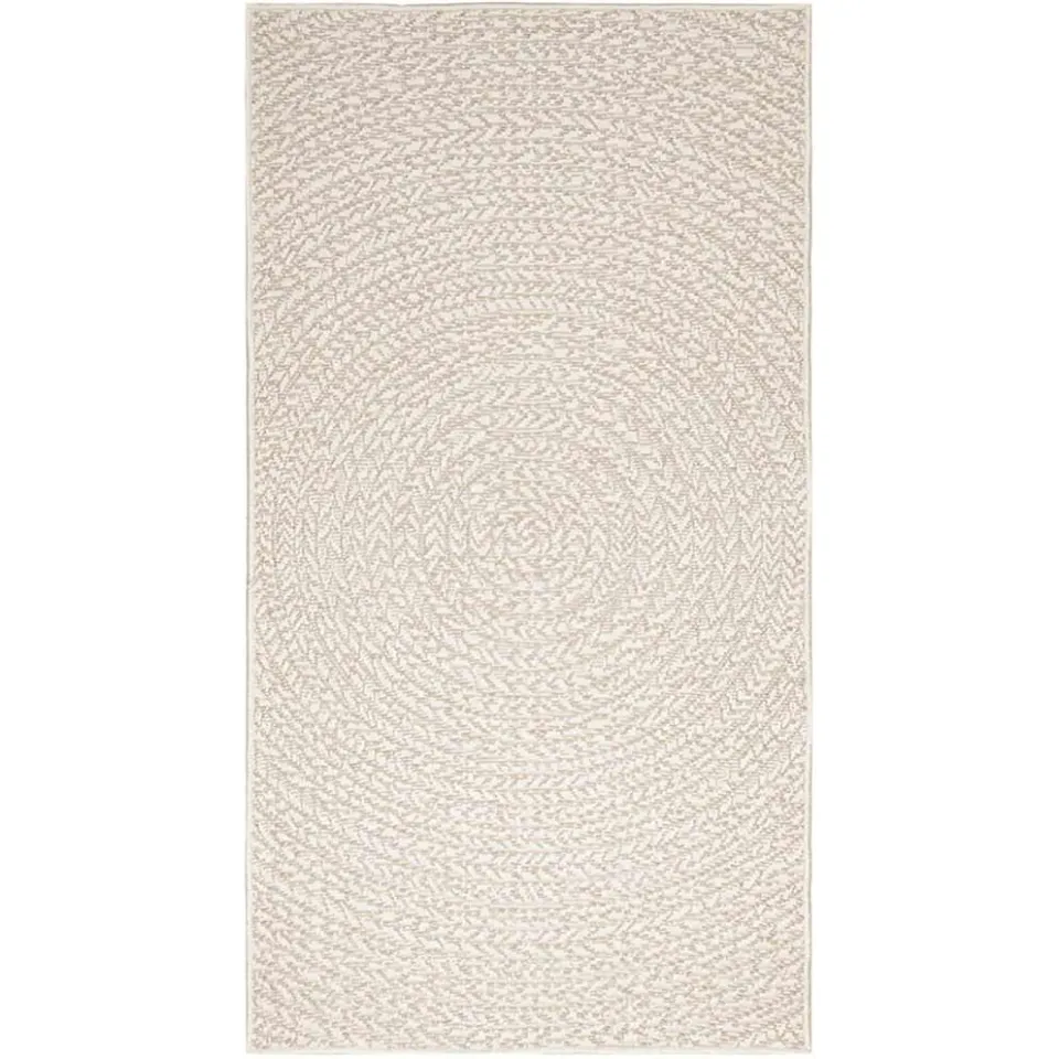vidaXL Vloerkleed ZIZUR room binnen en buiten jute look crème, foto 2