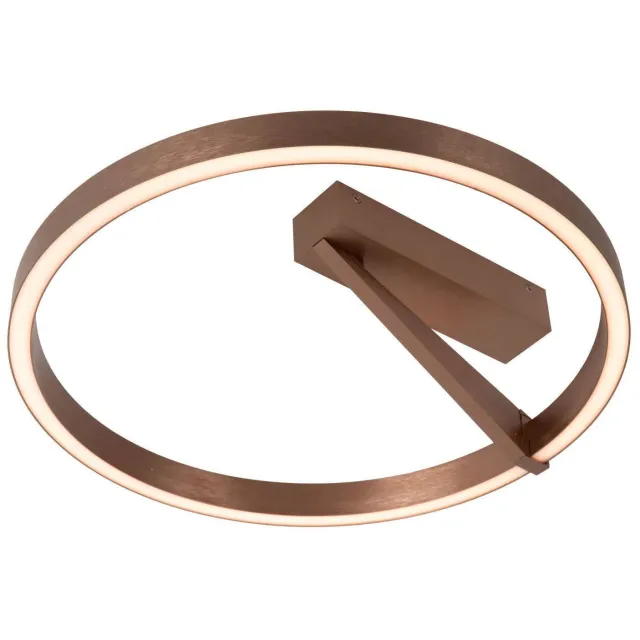Lucide aluminium dimbare LED plafonniere APPLAUSE 40x40 cm - koffie