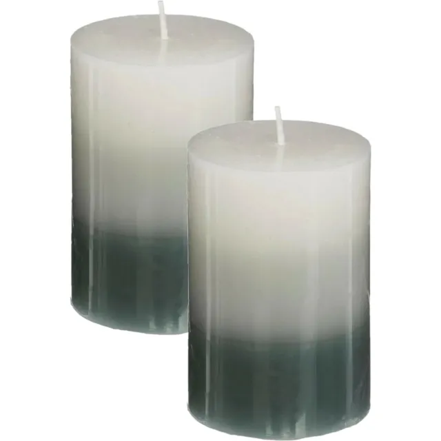 Atmosphera Geurkaars Nina - 2x stuks - Jasmijn - 45 branduren - 7 x 10 cm - kaars Beige