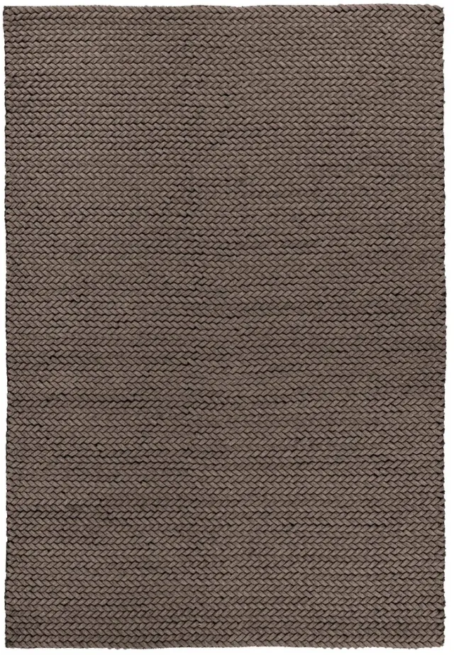 Dutch XXL Wollen Vloerkleed | Tapijt | Robbie | Gevlochten | Taupe