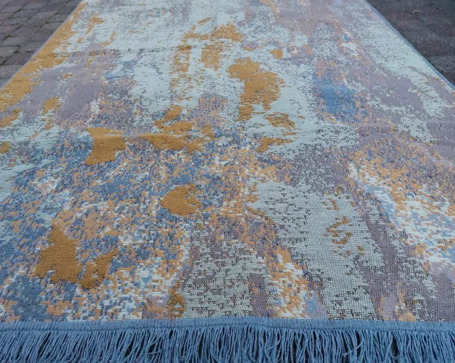 De Groen Home Katoen vloerkleed 80x150 - Buitentapijt - Moonlight - Keukenloper , Terras Loper Kilim Tapijt Bruin