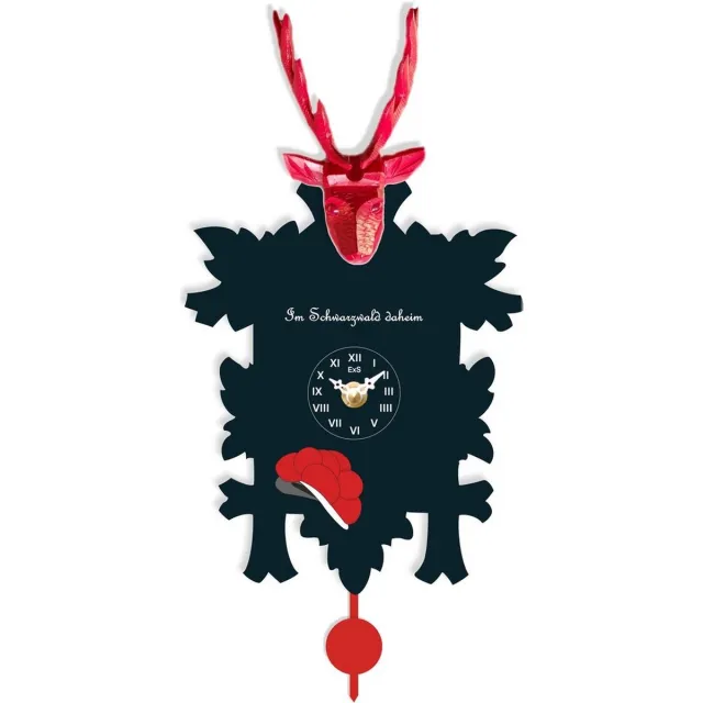 Trenkle 3004_PQ - Wandklok - kwarts - ExS Line rood
