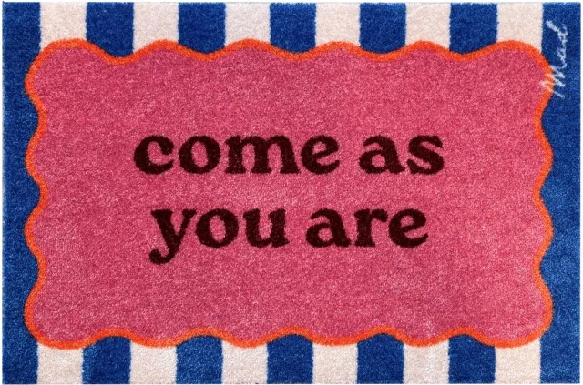 Mad About Mats Atlas - deurmat - come as you are - droogloop/touch - wasbaar - 50x75cm multi