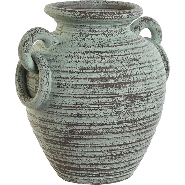 Item International Items Bloemenvaas Antique Atlantis - oud verweerd groen - porselein - 44 x 45 cm - Design vaas met historisch karakter