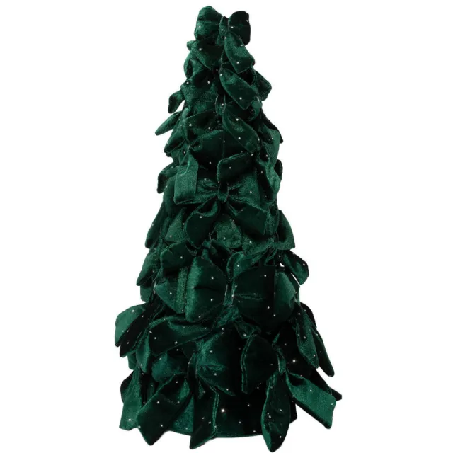 Vondels boom met strikken en diamenten (groen) (35 cm)