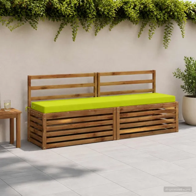 vidaXL Bankkussen SOEST 100% Polyester Helder groen 170 x 40 x 8 cm