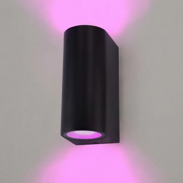 LEDVION SMART LED Wandlamp Santa Barbara - IP54 - Zwart