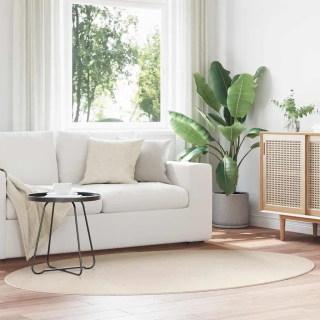 vidaXL Tapijt HUARTE Beige 140 x 200 cm 100% Polyester, foto 2