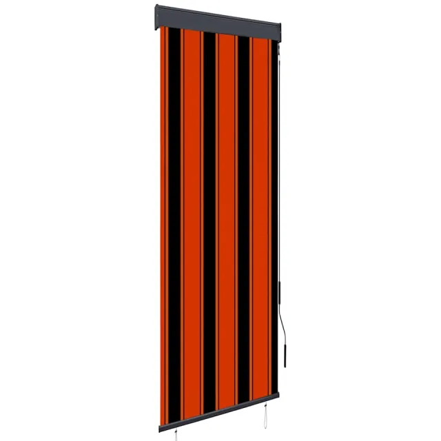 vidaXL Rolgordijn voor buiten 60x250 cm oranje en bruin