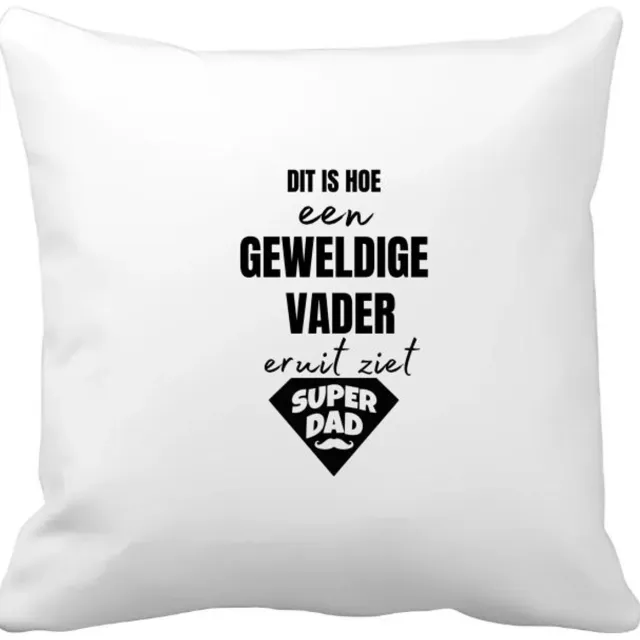 Akyol dit is hoe een geweldige vader eruit ziet Kussen hoes - Vader - papa - vaderdag - cadeau - verjaardag - kado - 40 bij 40 cm Multicolor