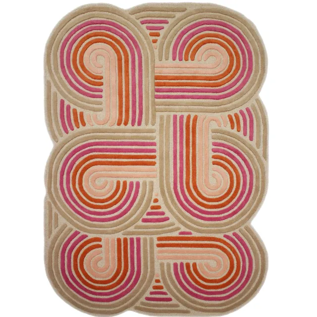 Flair Rugs Spiral Shaped vloerkleed roze